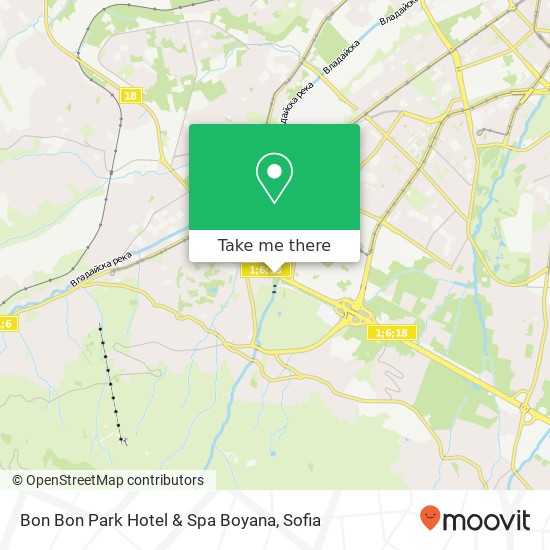 Bon Bon Park Hotel & Spa Boyana map