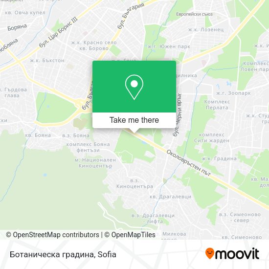 Ботаническа градина map
