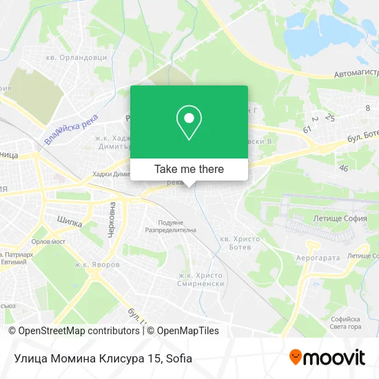 Карта Улица Момина Клисура 15