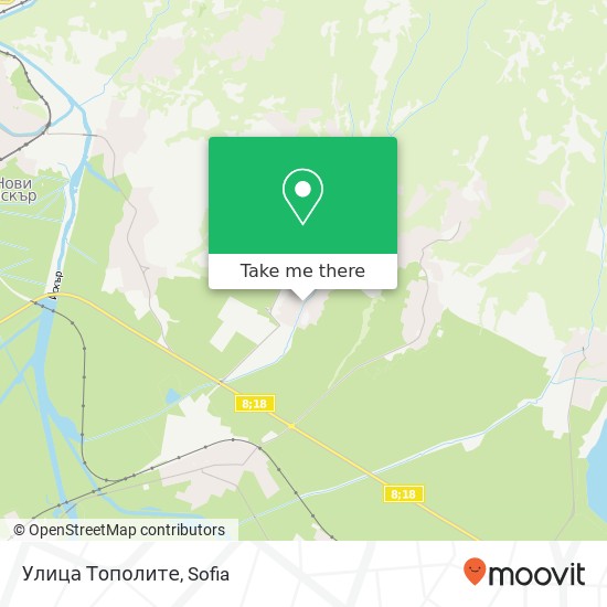 Улица Тополите map