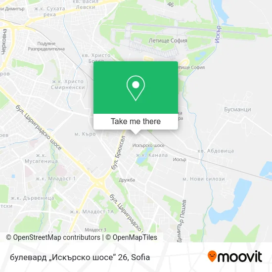 Карта булевард „Искърско шосе“ 26