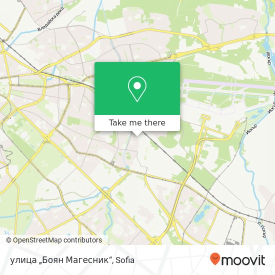 Карта улица „Боян Магесник“