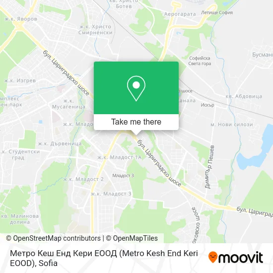 Карта Метро Кеш Енд Кери ЕООД (Metro Kesh End Keri EOOD)