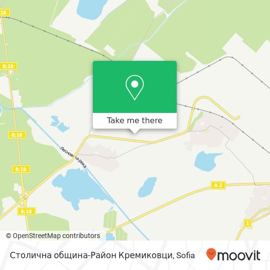 Столична община-Район Кремиковци map