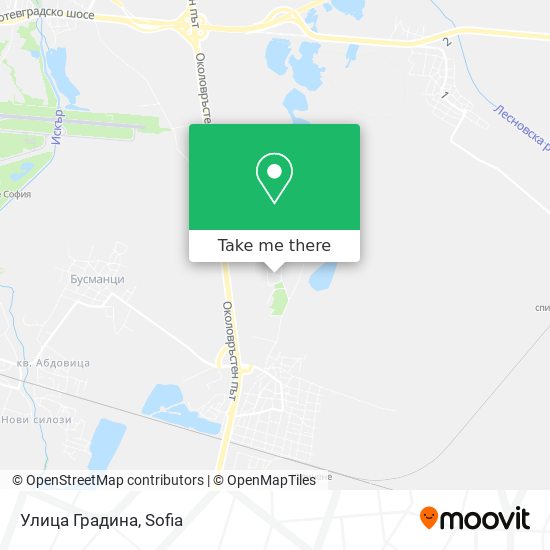 Улица Градина map
