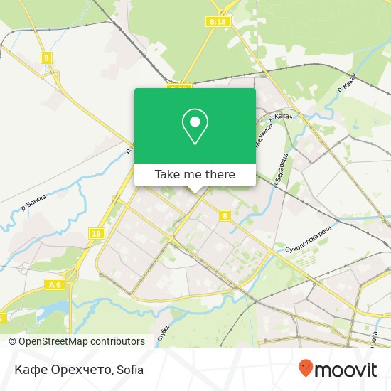 Кафе Орехчето map