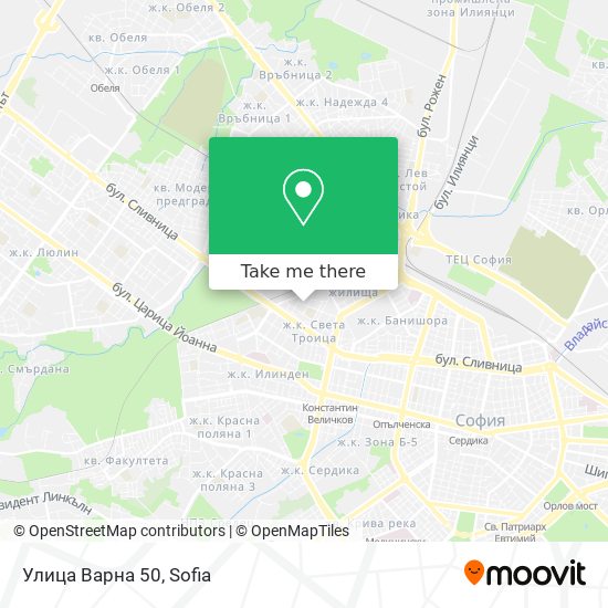 Улица Варна 50 map