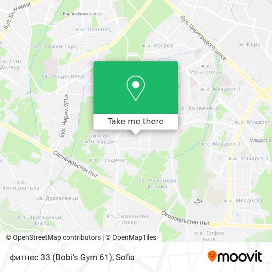 фитнес 33 (Bobi's Gym 61) map