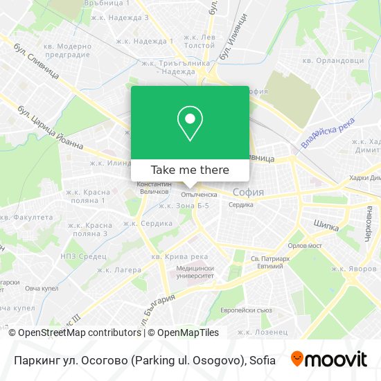 Паркинг ул. Осогово (Parking ul. Osogovo) map