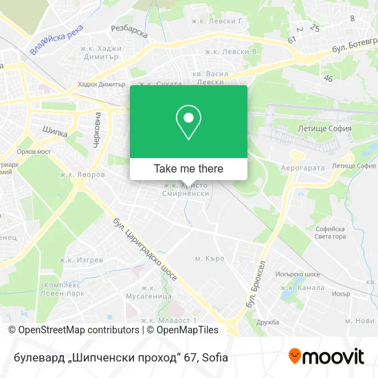 Карта булевард „Шипченски проход“ 67