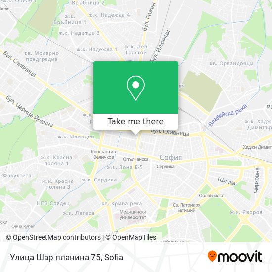 Улица Шар планина 75 map
