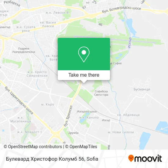 Карта Булевард Христофор Колумб 56