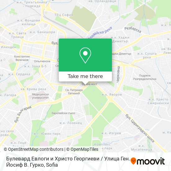 Булевард Евлоги и Христо Георгиеви / Улица Ген. Йосиф В. Гурко map