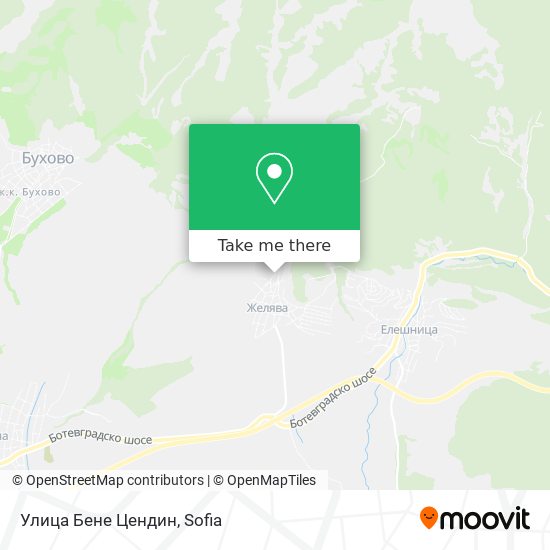 Улица Бене Цендин map