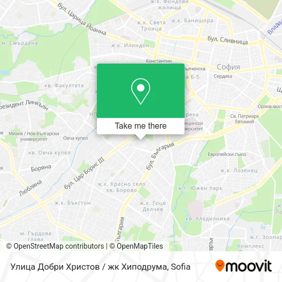 Улица Добри Христов / жк Хиподрума map