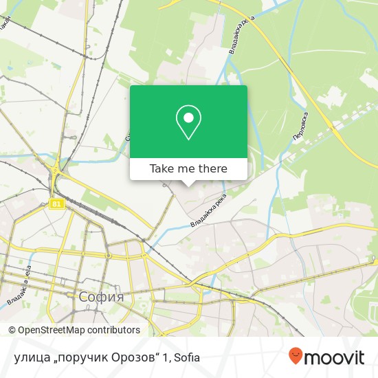 улица „поручик Орозов“ 1 map