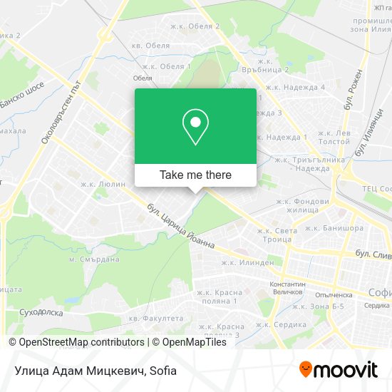 Карта Улица Адам Мицкевич