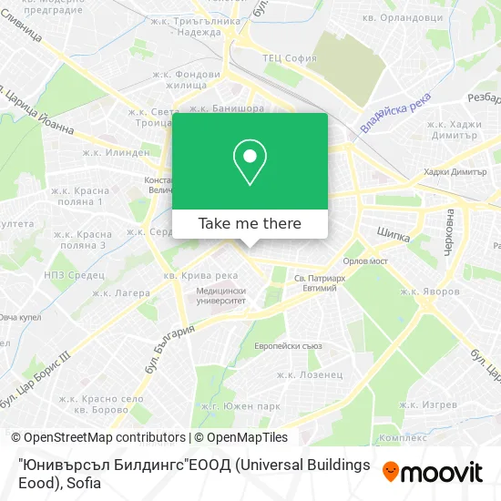 Карта "Юнивърсъл Билдингс"ЕООД (Universal Buildings Eood)