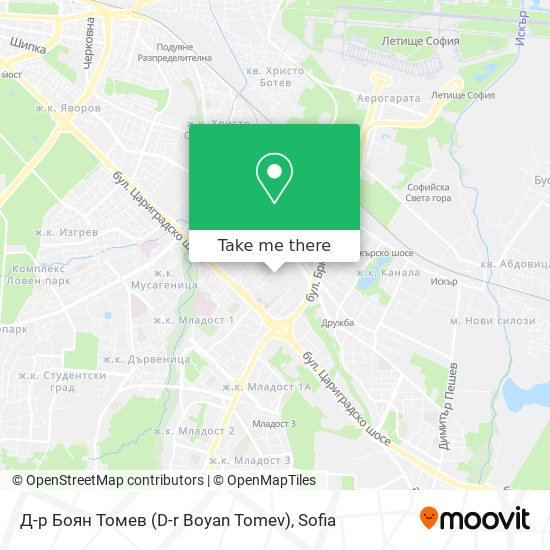 Д-р Боян Томев (D-r Boyan Tomev) map