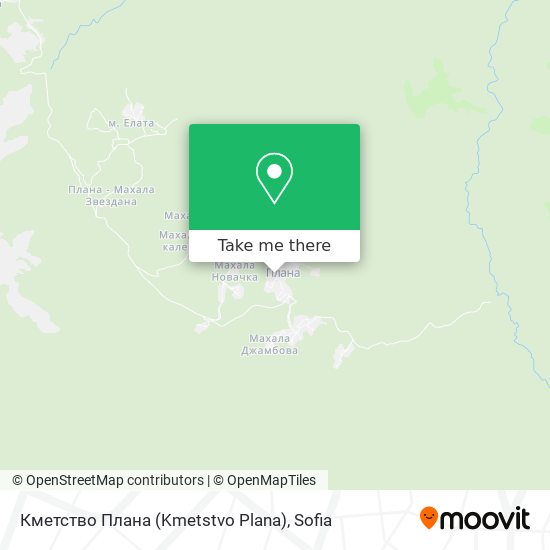Кметство Плана (Kmetstvo Plana) map