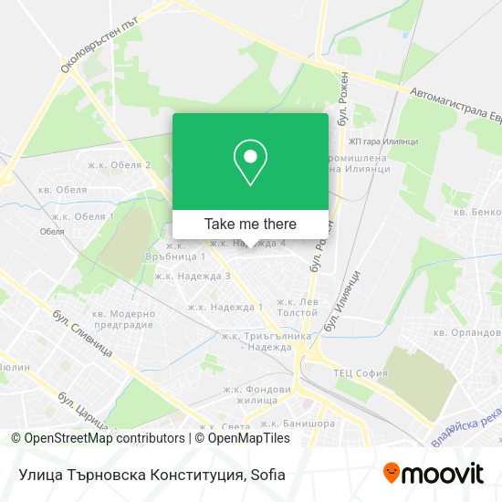 Карта Улица Търновска Конституция