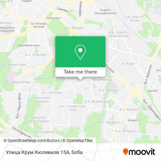 Улица Крум Кюлявков 15А map