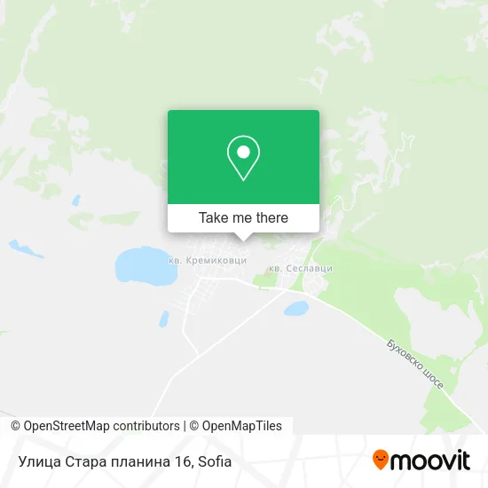 Карта Улица Стара планина 16