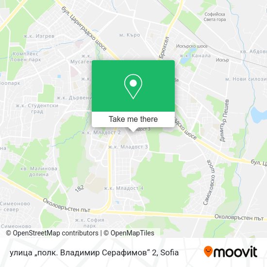 улица „полк. Владимир Серафимов“ 2 map