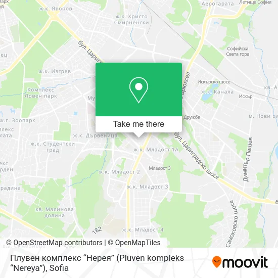Карта Плувен комплекс “Нерея” (Pluven kompleks “Nereya”)