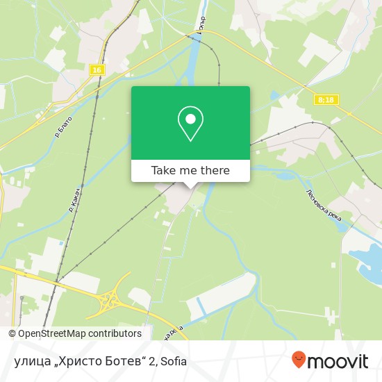 Карта улица „Христо Ботев“ 2