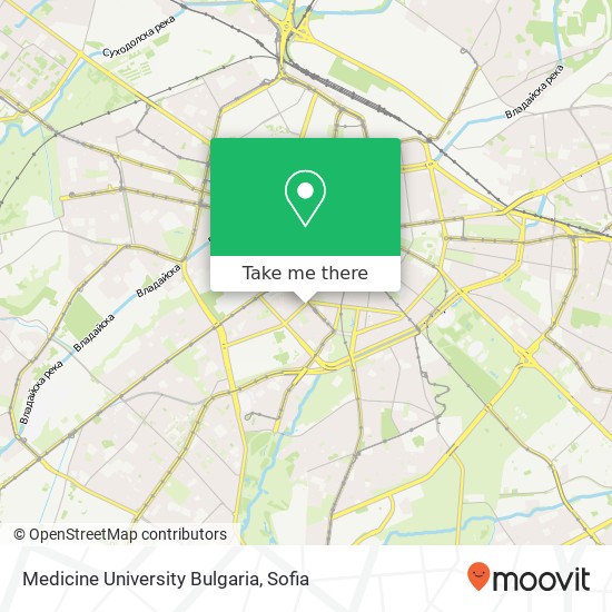 Medicine University Bulgaria map