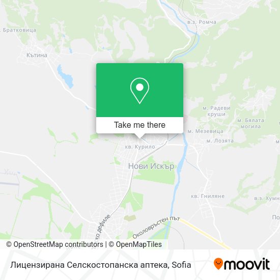 Карта Лицензирана Селскостопанска аптека