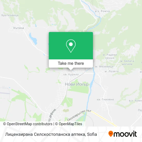 Карта Лицензирана Селскостопанска аптека