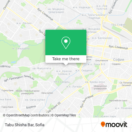 Tabu Shisha Bar map