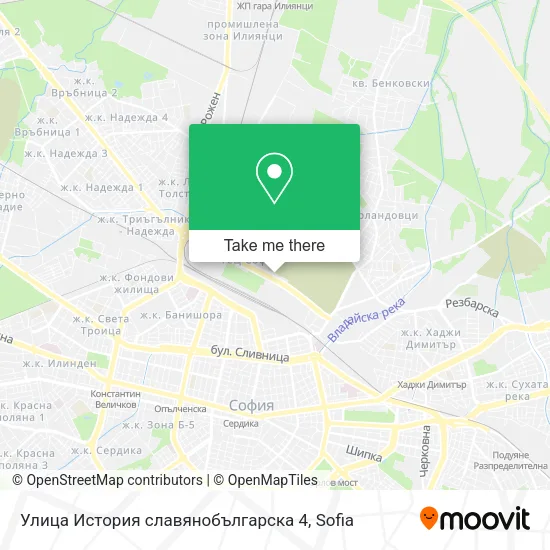 Карта Улица История славянобългарска 4