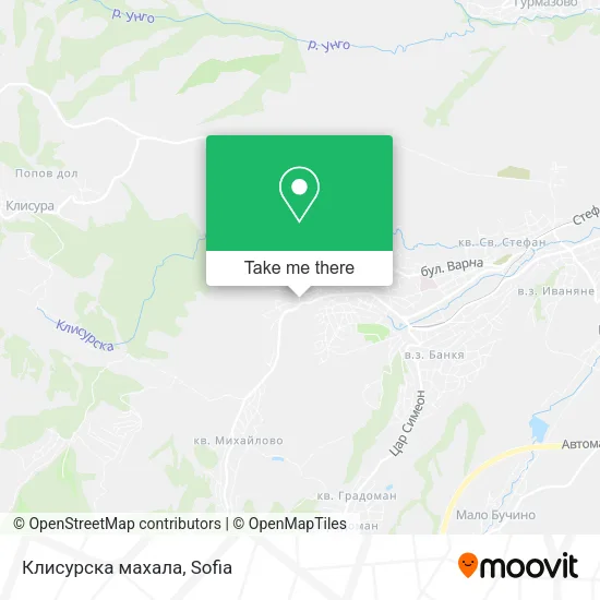 Карта Клисурска махала