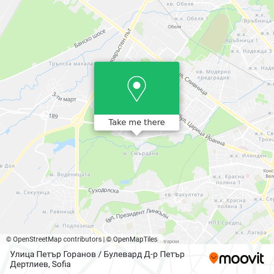Улица Петър Горанов / Булевард Д-р Петър Дертлиев map