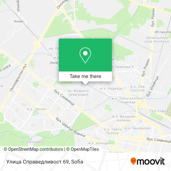 Карта Улица Справедливост 69