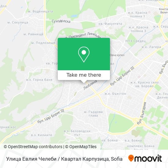 Улица Евлия Челеби / Квартал Карпузица map