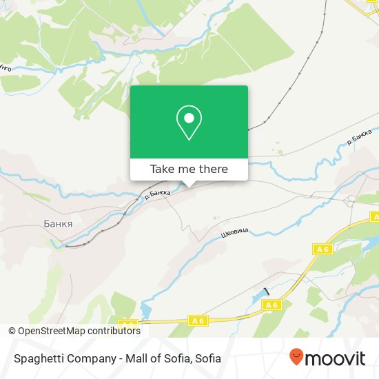 Spaghetti Company - Mall of Sofia map