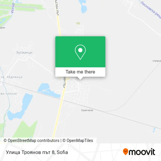 Карта Улица Троянов път 8