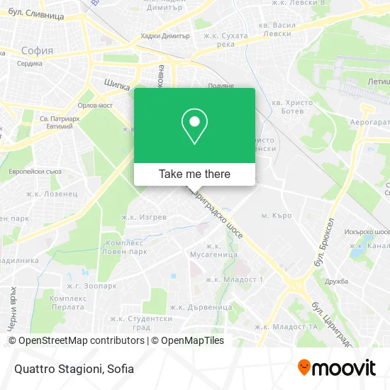 Карта Quattro Stagioni