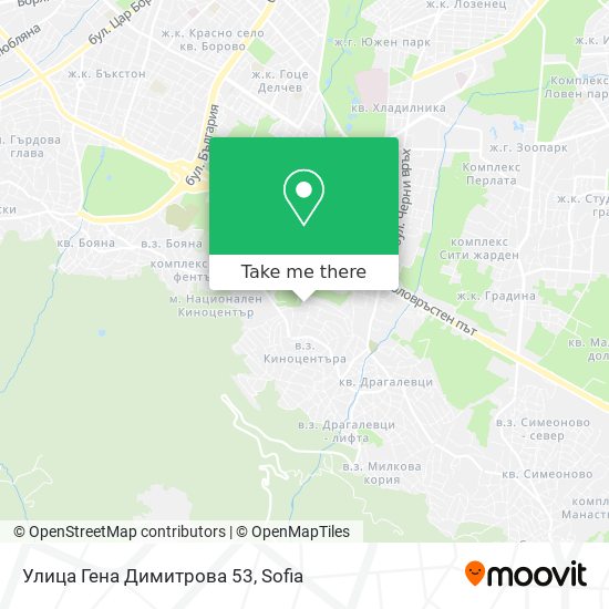 Карта Улица Гена Димитрова 53