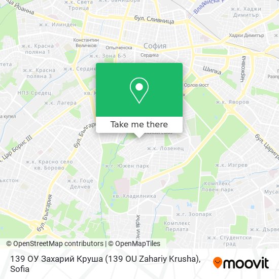 139 ОУ Захарий Круша (139 OU Zahariy Krusha) map