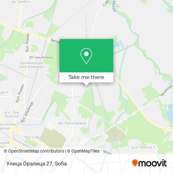 Улица Оралица 27 map