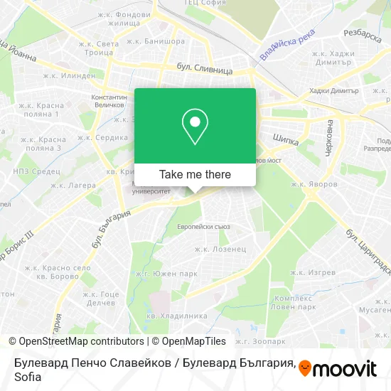 Карта Булевард Пенчо Славейков / Булевард България