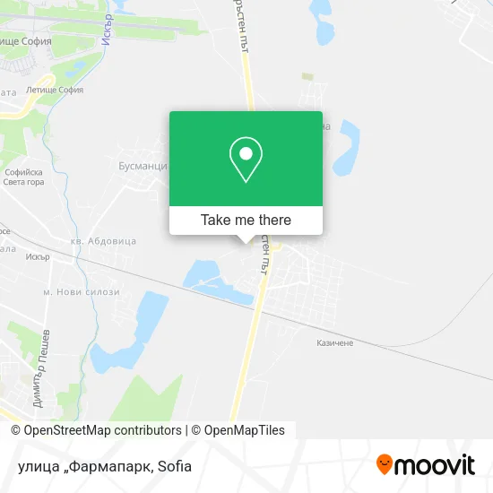 Карта улица „Фармапарк