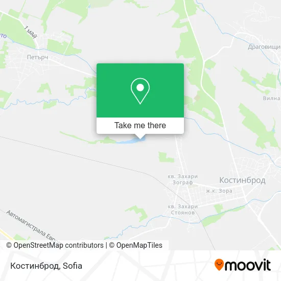 Карта Костинброд