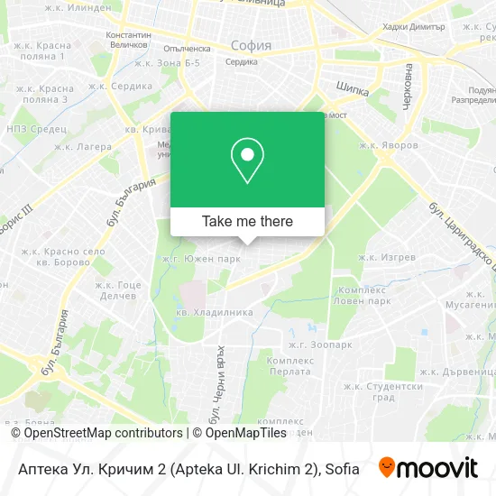 Аптека Ул. Кричим 2 (Apteka Ul. Krichim 2) map