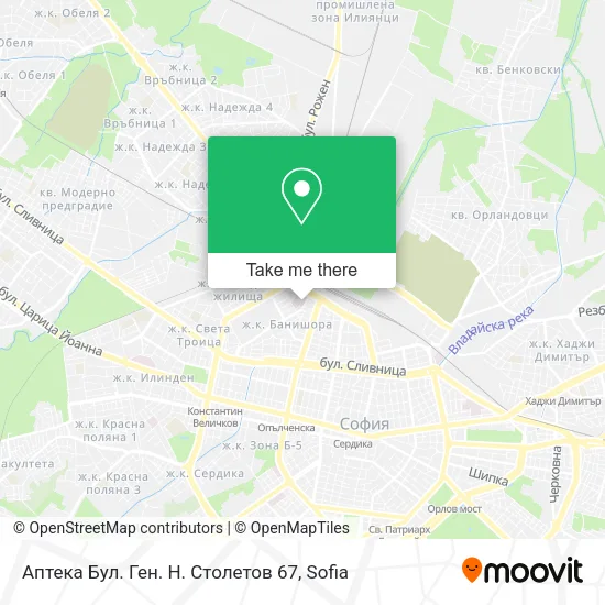Карта Аптека Бул. Ген. Н. Столетов 67